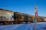 Eastbound CPKC Run-Through Grain Train at Parkville